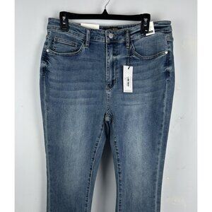 Judy Blue Jeans Womens 15/32 Skinny Capri Stretch Cuffed Denim JB78101 NEW Gift